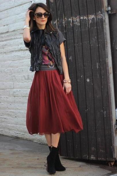 Retro Skirt 70s Style Lycra Skirt Northern Soul Size 6 8 UK Vintage 90s Orange Brown Poppy Skirt