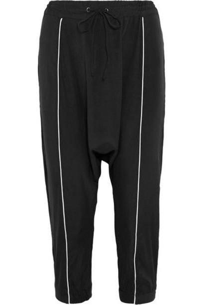 Olympia Activewear - Alexander Stretch-silk Track Pants - Black cover image
