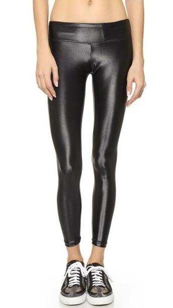 Koral Activewear Shiny Metallic Active Legging - Black cover image