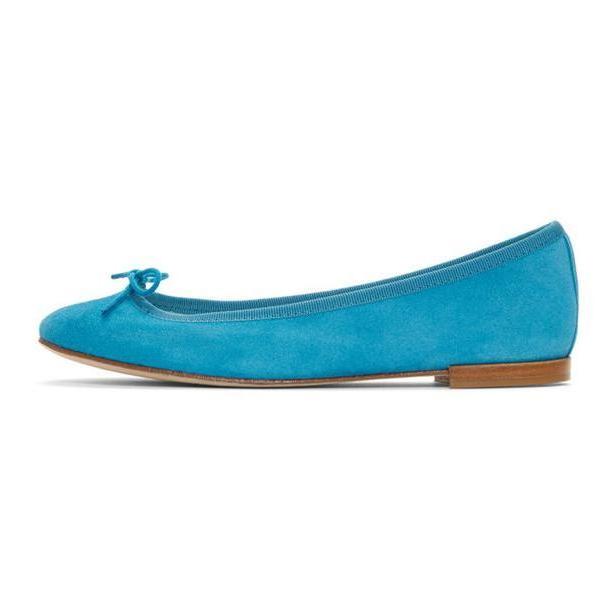 Repetto Blue Suede Cendrillon Ballerina Flats cover image