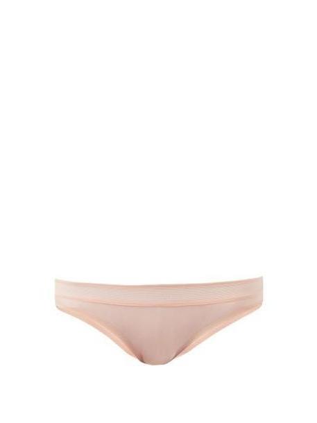 Stella Mccartney Lingerie - Grace Glowing Mesh Trim Briefs - Womens - Light Pink cover image