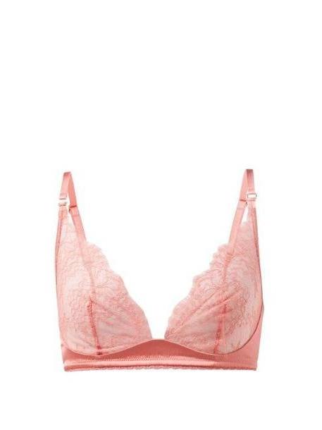 Stella Mccartney Lingerie - Gigi Giggling Soft Cup Silk Blend Bra - Womens - Pink cover image