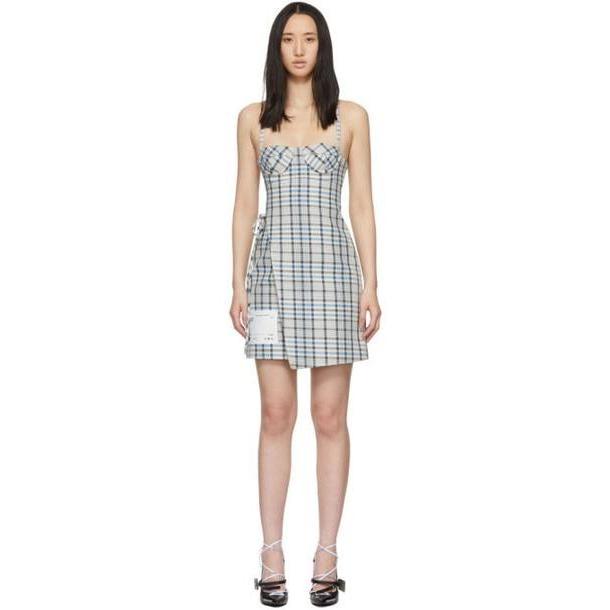 Off-White Off-White Check Wrap Lingerie Dress cover image