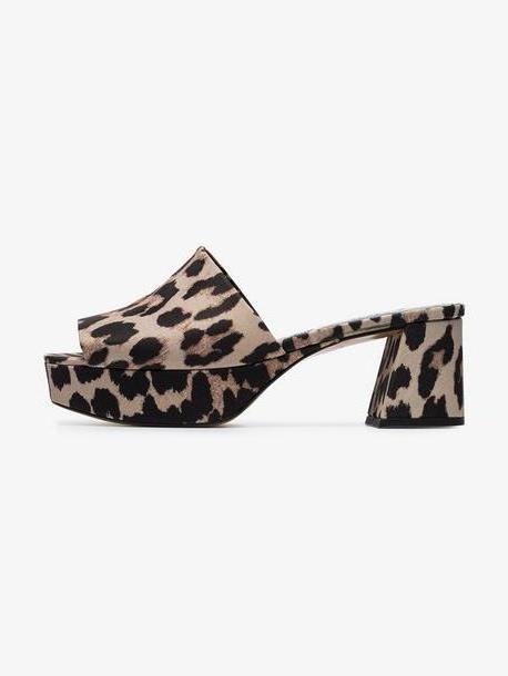 Ganni brown Leonie 60 platform sandals cover image