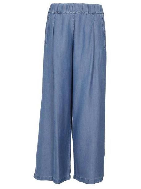 Semicouture Wide-leg Trousers in denim / denim cover image