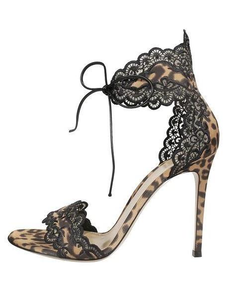Gianvito Rossi Raslepa Sandals in leopard cover image