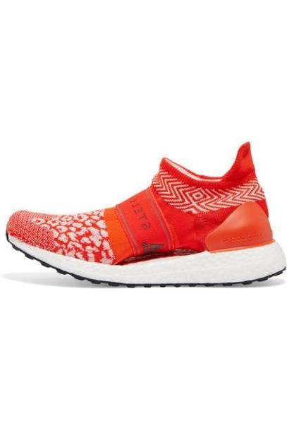 adidas by Stella McCartney - Ultraboost X 3d Leopard-print Primeknit Sneakers - Red cover image