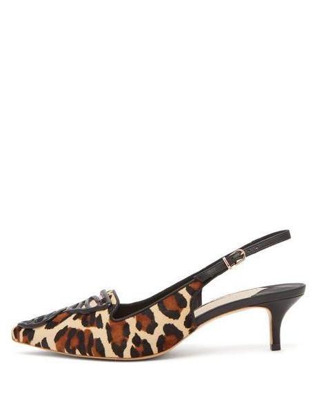 Sophia Webster - Bibi Leopard Print Calf Hair Pumps - Womens - Leopard cover image