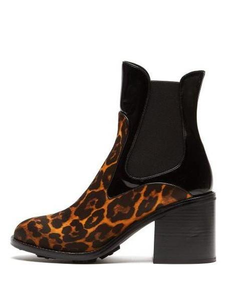 Fabrizio Viti - Madison Leopard Print Leather Ankle Boots - Womens - Leopard cover image