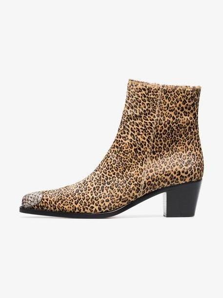 Boyy Milanese 55 leopard print Ankle boots cover image