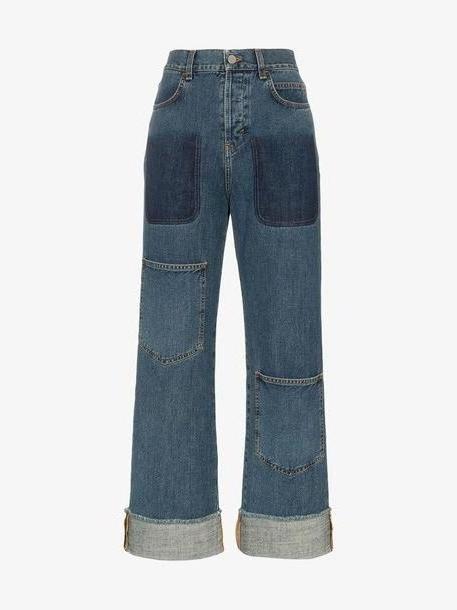 JW Anderson Women's Shaded Pocket Detail Denim Trousers cover image
