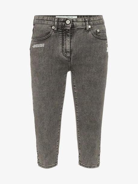 Off-White denim capri trousers cover image
