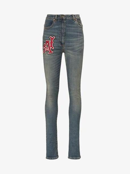 Gucci Skinny denim trousers with LA Angels™ patch cover image