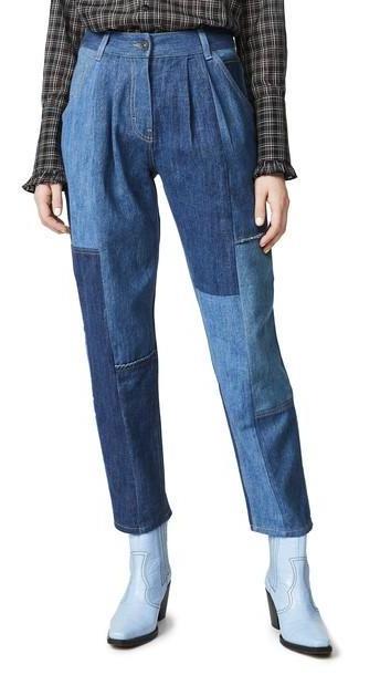 Coach 1941 Denim Patchwork Pleated Trousers cover image