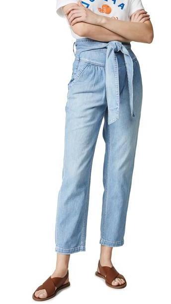 La Vie Rebecca Taylor Drapey Denim Pants cover image