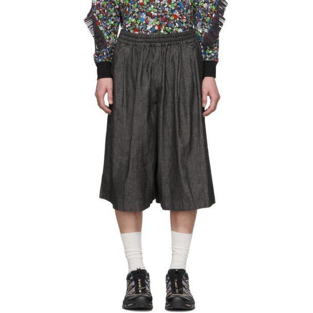 Facetasm Black Washed Denim Trousers cover image