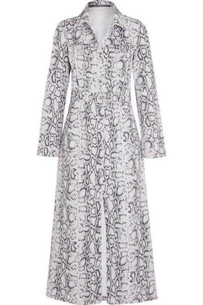 Alexander Wang - Snake-print Denim Coat - Snake print cover image