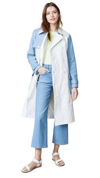 ei8htdreams Kensington Denim Block Trench Coat cover image