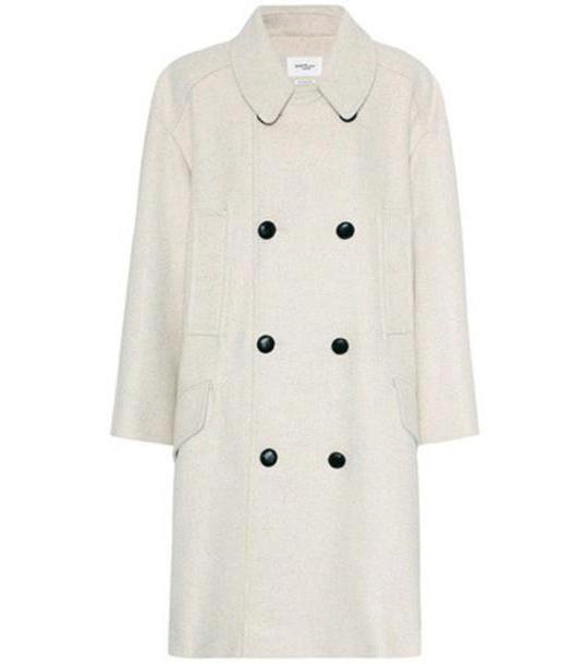 Isabel Marant, Étoile Flicka wool-blend coat in beige / beige cover image