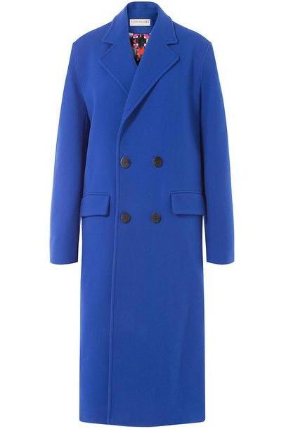 Emilio Pucci Wool Coat with Cashmere in blue cover image