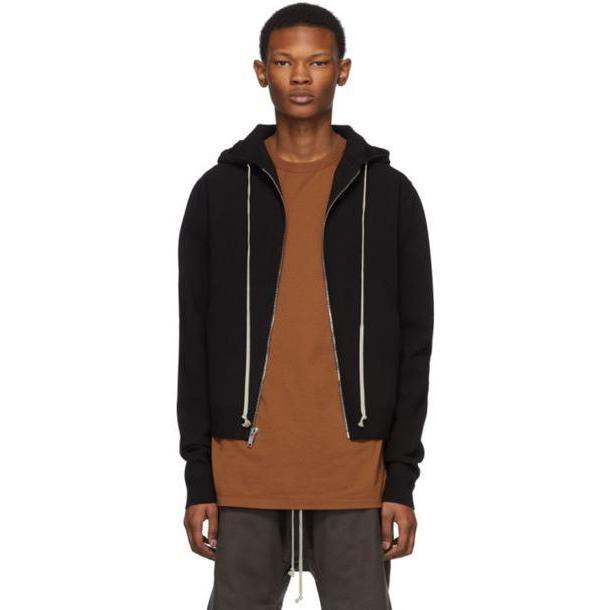 Rick Owens Black Zipped Hoodie cover image