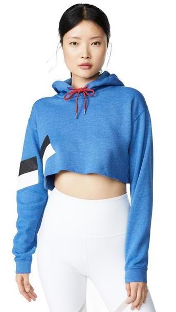 Phat Buddha Vandam Stripe Hoodie in blue / red / white cover image