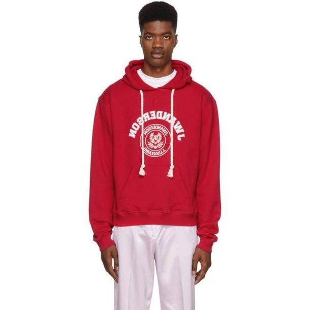 JW Anderson Red University Logo Hoodie cover image