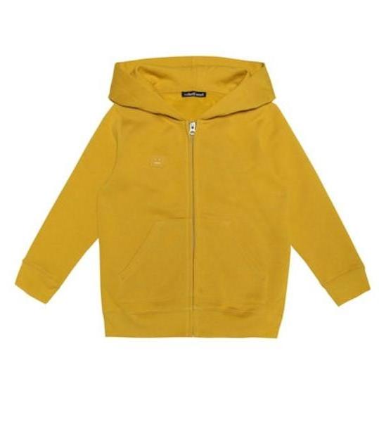 Acne Studios Kids Mini Ferris Face cotton hoodie in yellow cover image