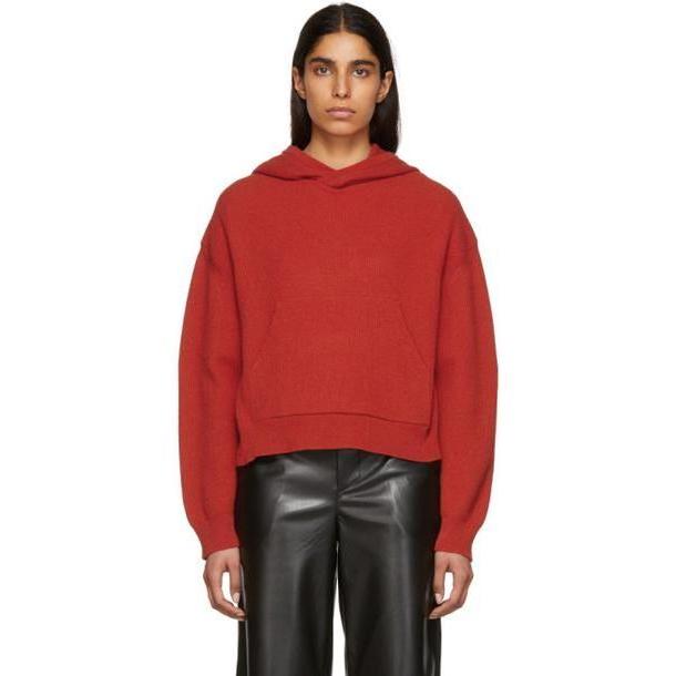 Nanushka Red Knit Mog Hoodie cover image