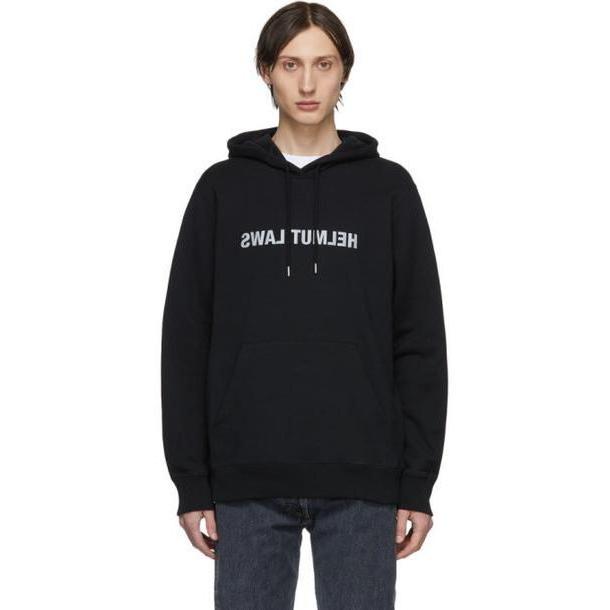 Helmut Lang Black 'Helmut Laws' Hoodie cover image