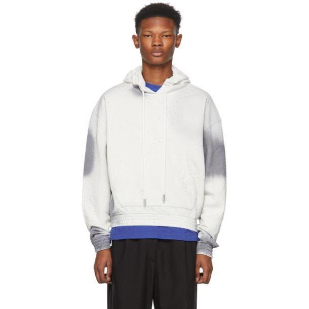Off-White Grey Spray Over Hoodie cover image