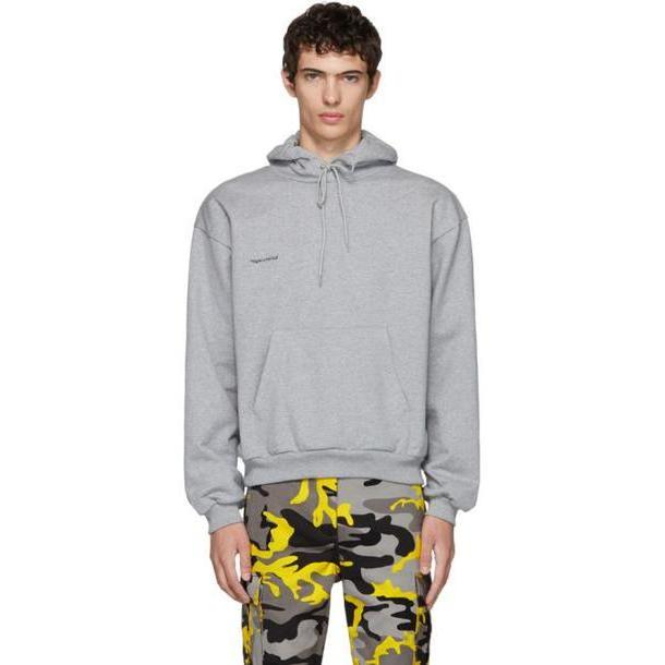 Balenciaga Grey Small Logo Hoodie cover image