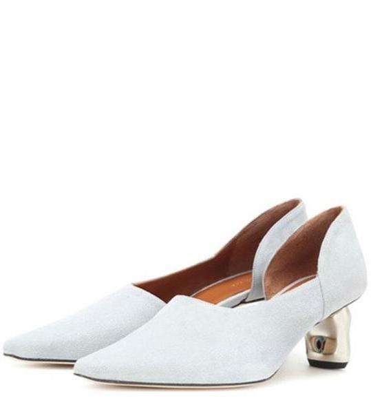 Rejina Pyo Casey suede pumps in grey cover image