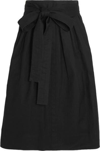 Marc Jacobs - Belted Denim Midi Skirt - Black cover image