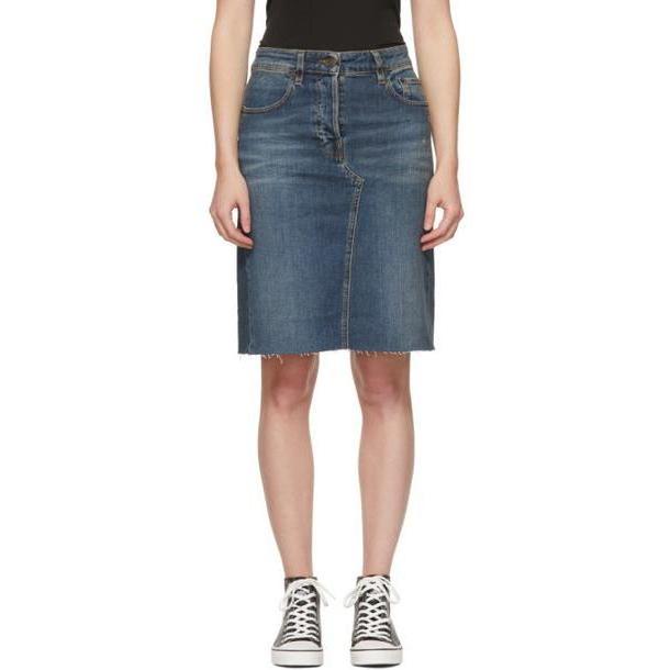 6397 Blue Denim Cut-Off Skirt cover image