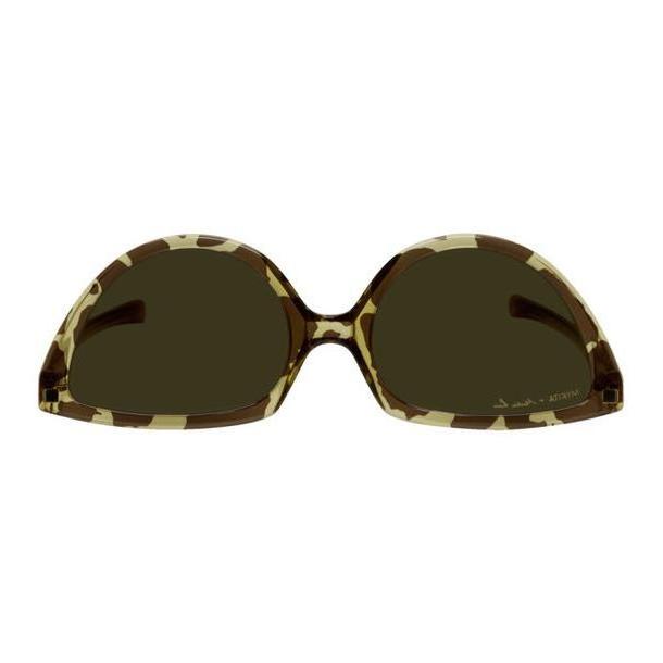 Martine Rose Brown & Tan Mykita Edition Leopard SOS Sunglasses cover image