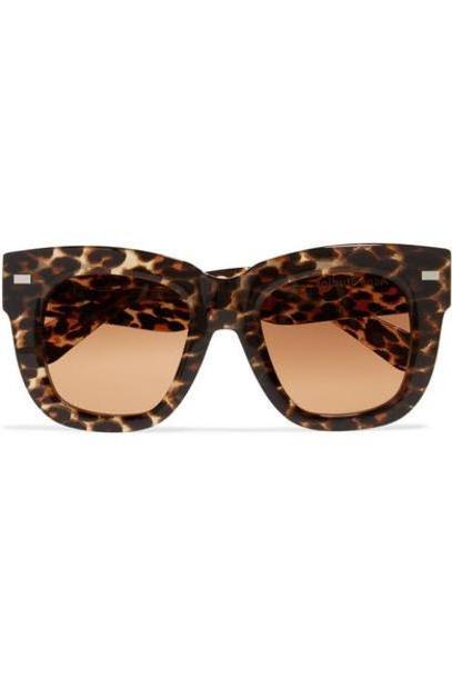 Acne Studios - Library Square-frame Leopard-print Acetate Sunglasses - Tortoiseshell cover image