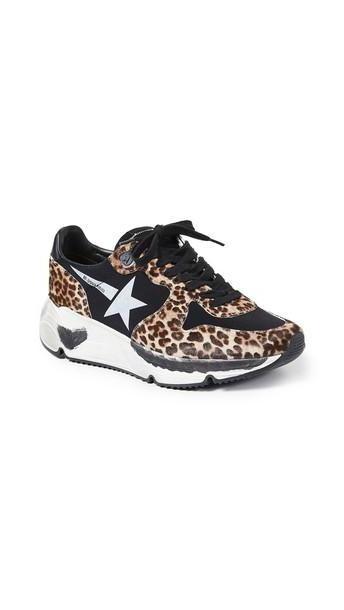 Golden Goose Running Sole Sneakers in white / leopard cover image