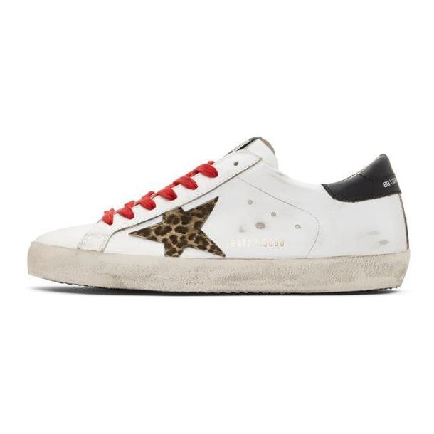 Golden Goose White & Black Leopard Superstar Sneakers cover image