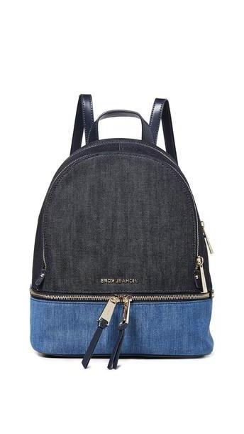 MICHAEL Michael Kors Rhea Zip Medium Backpack in denim / multi / denim cover image