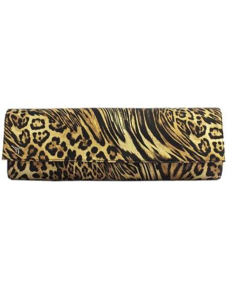 Giuseppe Zanotti Leopard-print Satin Clutch cover image