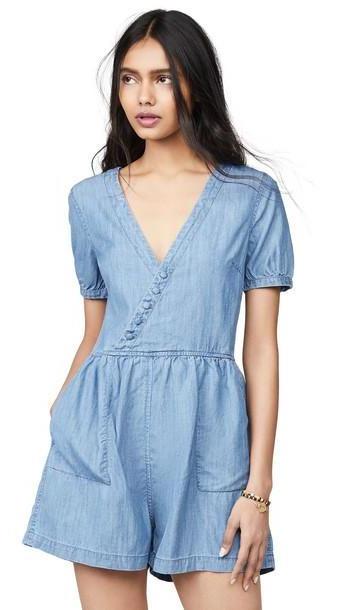 Madewell Denim Wrap Retro Romper cover image