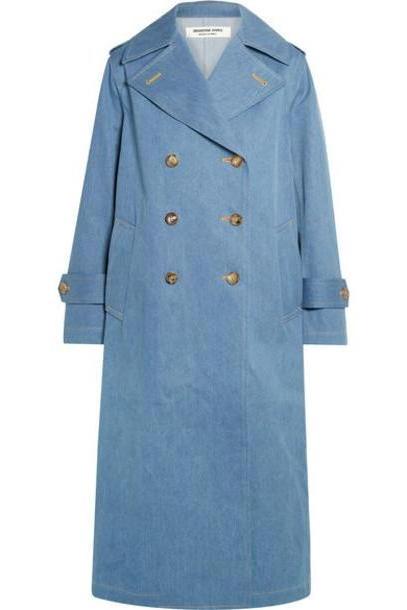 Junya Watanabe - Double-breasted Denim Trench Coat - Blue cover image