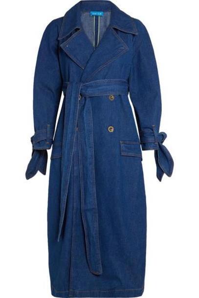 M.i.h Jeans - Audie Belted Denim Trench Coat - Mid denim cover image