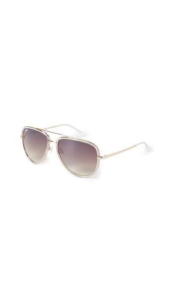 Quay All In Sunglasses in silver / clear cover image