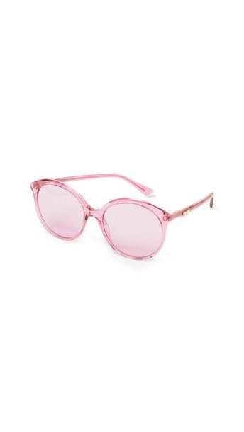 Gucci Round Monocolor Sunglasses in pink / transparent cover image