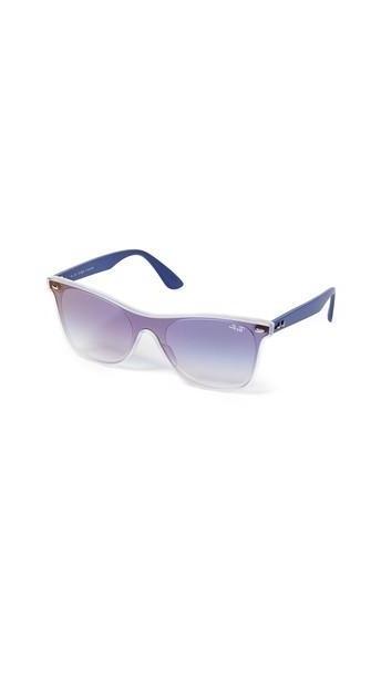 Ray-Ban Flat Sunglasses in blue / transparent cover image