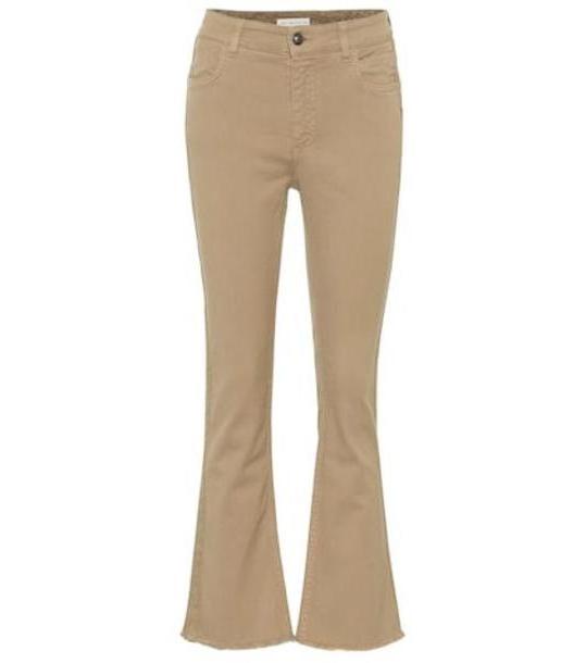 Etro Mid-rise straight jeans in beige cover image