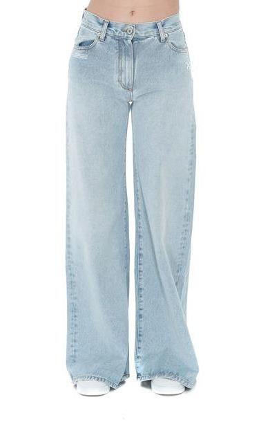 Off-white Straith Leg Jeans in denim / denim cover image