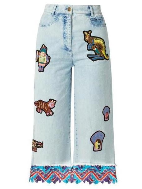 Peter Pilotto - Amex X Peter Pilotto + Francis Upritchard Jeans - Womens - Light Denim cover image